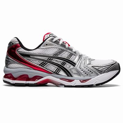 Asics Gel-Kayano 14 - Miesten Tennarit - Valkoinen/Punainen